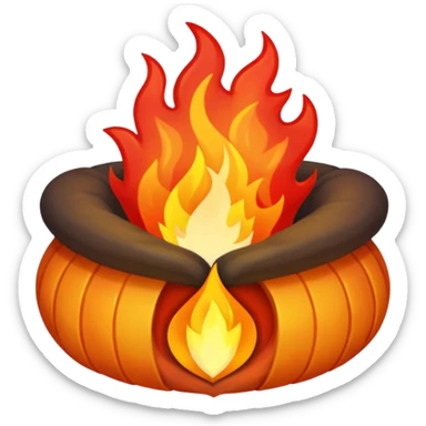 Hearth with A inside it sticker