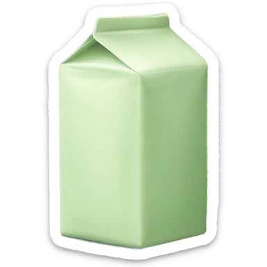 Sage green milk carton sticker