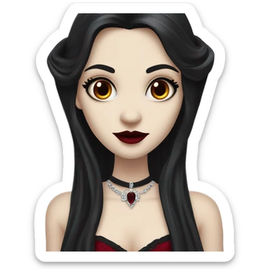 Vampire as a Disney princess sticker