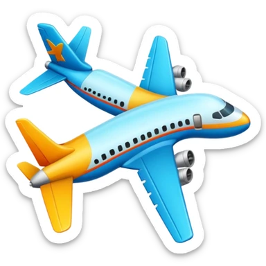 Lung and airplane sticker combination sticker