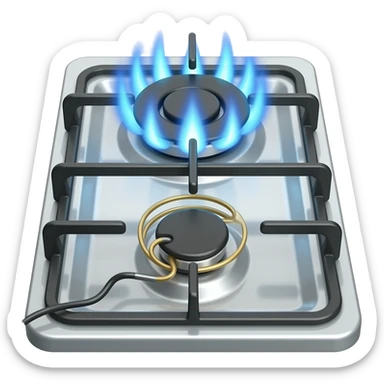 cooktop gas burner and electric burner sticker