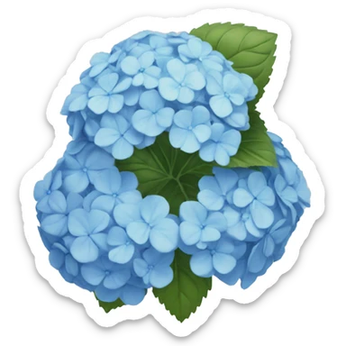 blue hydrangea sticker