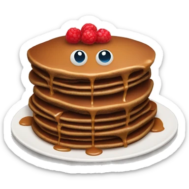 chocolate pancakes sticker