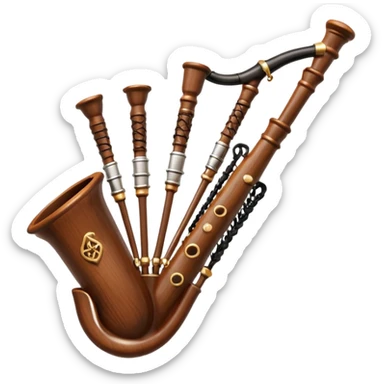 Scottish bagpipes sticker