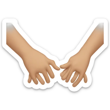 two russian hands greeting each other  sticker