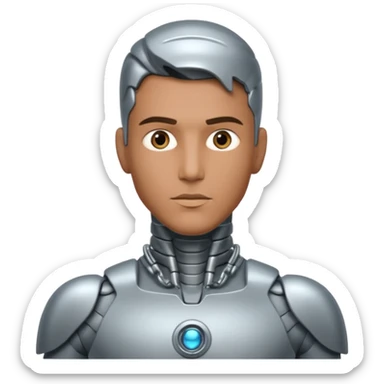 bionic man sticker