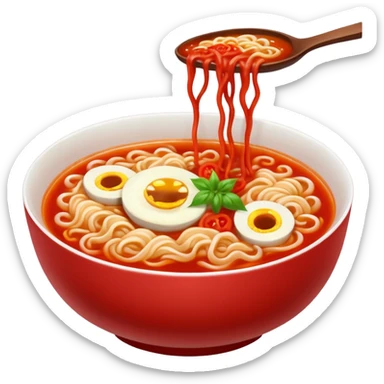 The sun's tomato ramen sticker