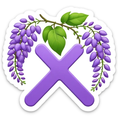 emoji check mark yes out of wisteria sticker