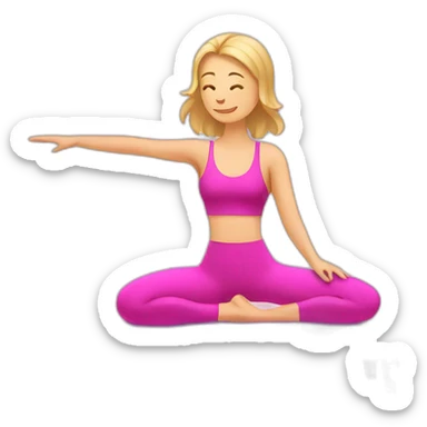 Pink Pilates sticker