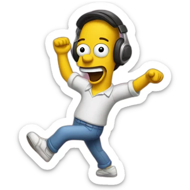 Homer danse salsa sticker
