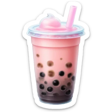 Bubble tea sticker