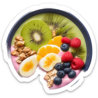 costal pretty smoothie bowl sticker