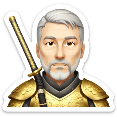 Golden Samurai sticker