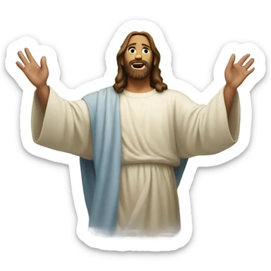 Jesus in heaven sticker