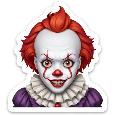 Pennywise clown sticker