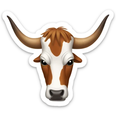 Longhorn crying sticker