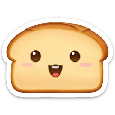 Bread with cat ears sticker