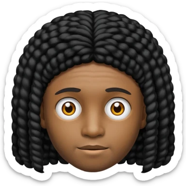 Gere um menino de cabelos preto e boné de lado com feição séria sticker