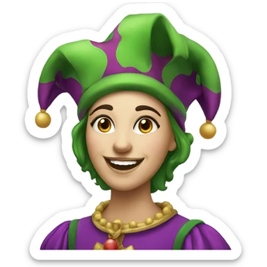 Pomni a female jester sticker