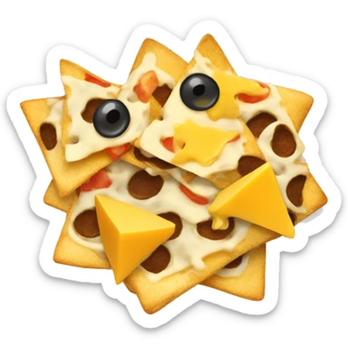 nachos & cheese sticker