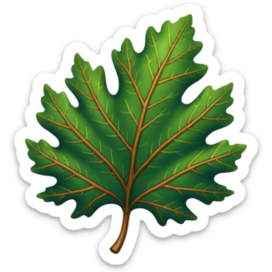A sturdy oak leaf with deep green veins.































































 sticker