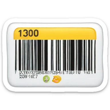 Barcode sticker