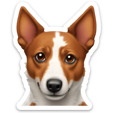 Red heeler dog sticker