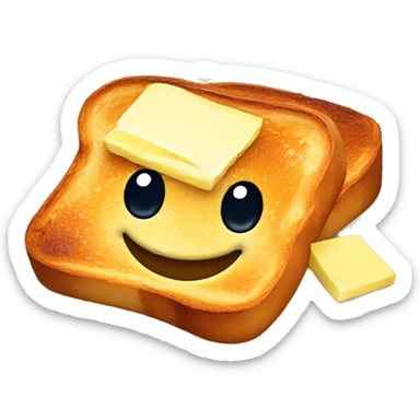 French toast with butter  sticker