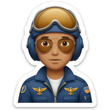 a big powerful fighter of the navy sticker