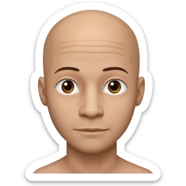 Male half bald without jewerly with a little more of Haití sticker