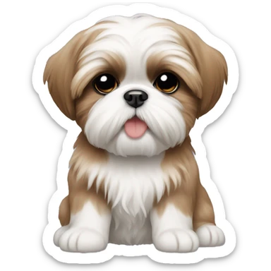 Shih tzu puppy sticker