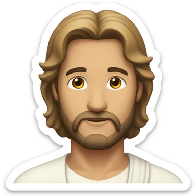 Hombre como Jesús enviando amor sticker