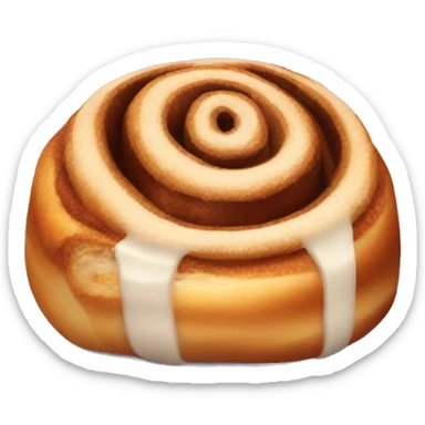 A single cinnamon roll sticker