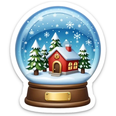 snow globe sticker