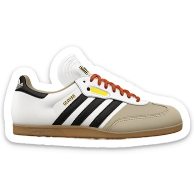 two khaki green adidas samba с коричневой плоской подошвой  sticker