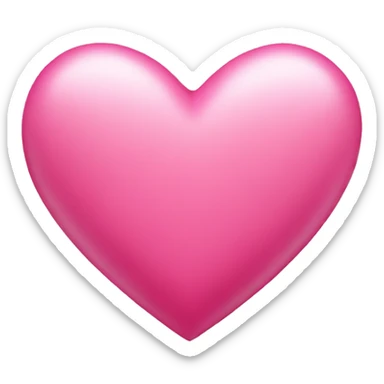 Pink heart sticker