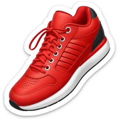 red sport shoe sticker