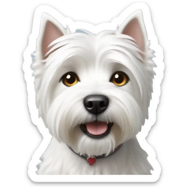 A Westie dog sticker