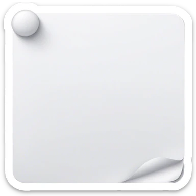 a white page sticker