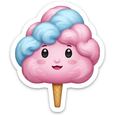 cotton candy sticker