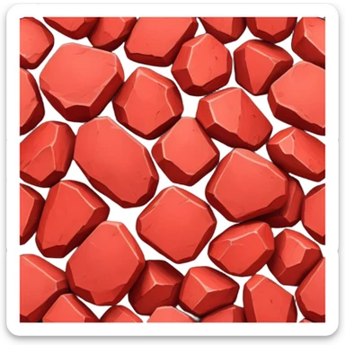 RED Ore pigment sticker