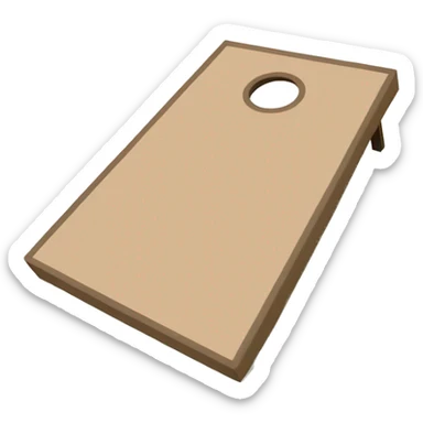 Beige cornhole  sticker