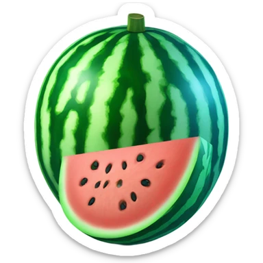 Blue watermelon sticker