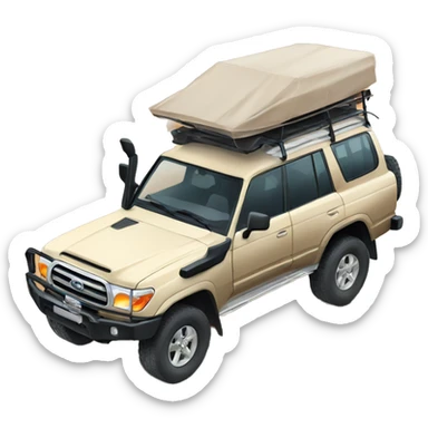 Land Cruiser in desert sticker