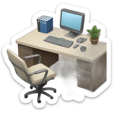Office desk sticker