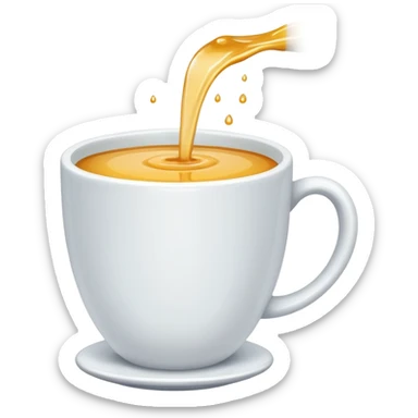 overflowing cup sticker