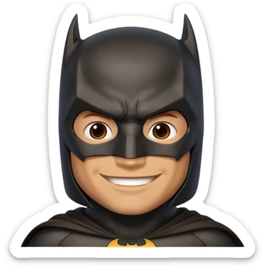 Smiling batman sticker