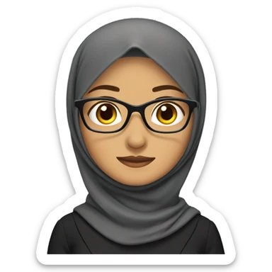 hijab female Malay teacher  sticker