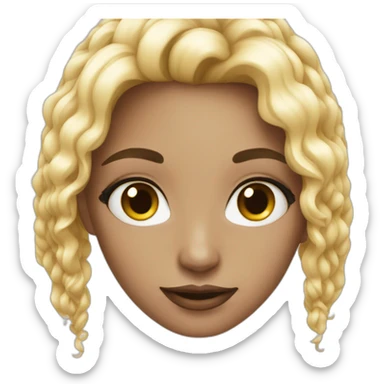 beauty girl say hi sticker