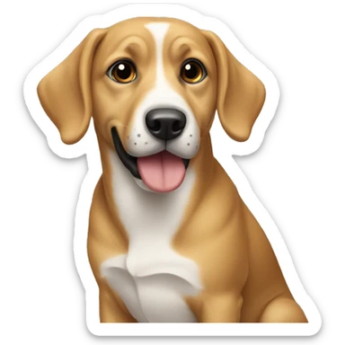 Dog on dog on dog on dog sticker